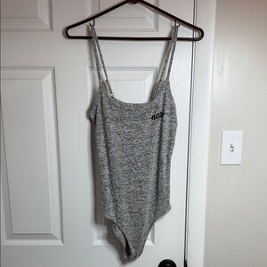 Grayson Threads Gray Knit Bodysuit